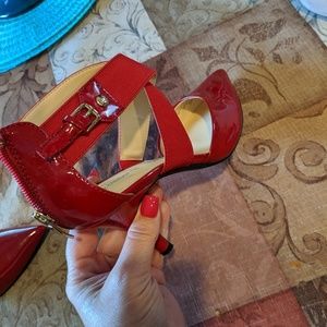 Red Liz Claiborne heels